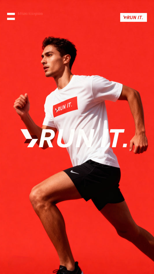 Run It. Tee — Rectangle Edition (Unisex Heavyweight)
