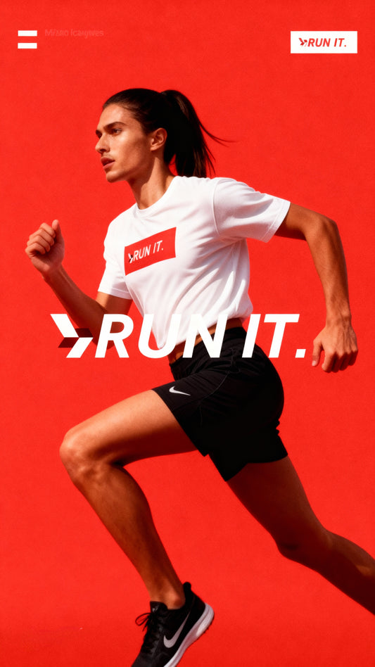 Run It. Tee — Rectangle Edition (Unisex Heavyweight)